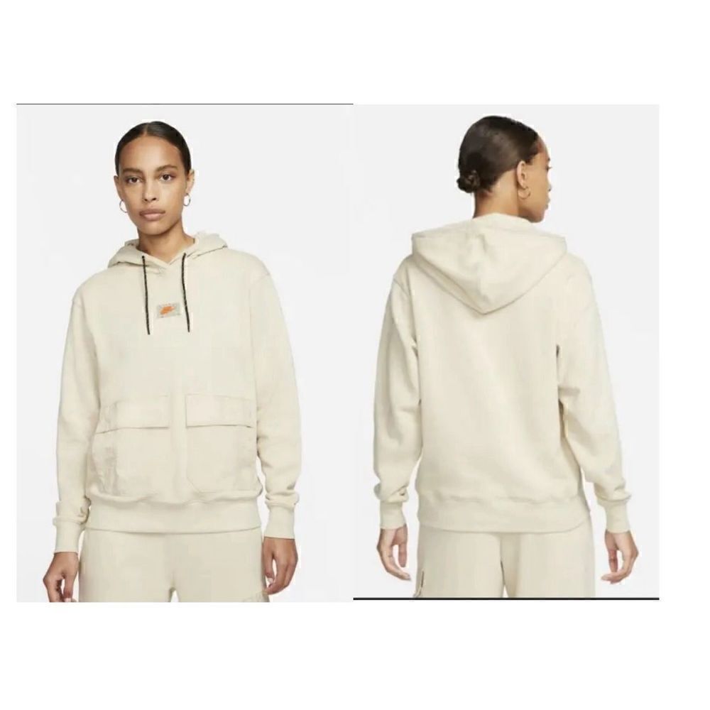Nike Women's Sports Beige Utility Fleece Hoodie